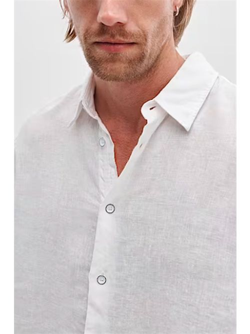 Finch Linen Shirt RAG & BONE | RV6726SSMLNWH